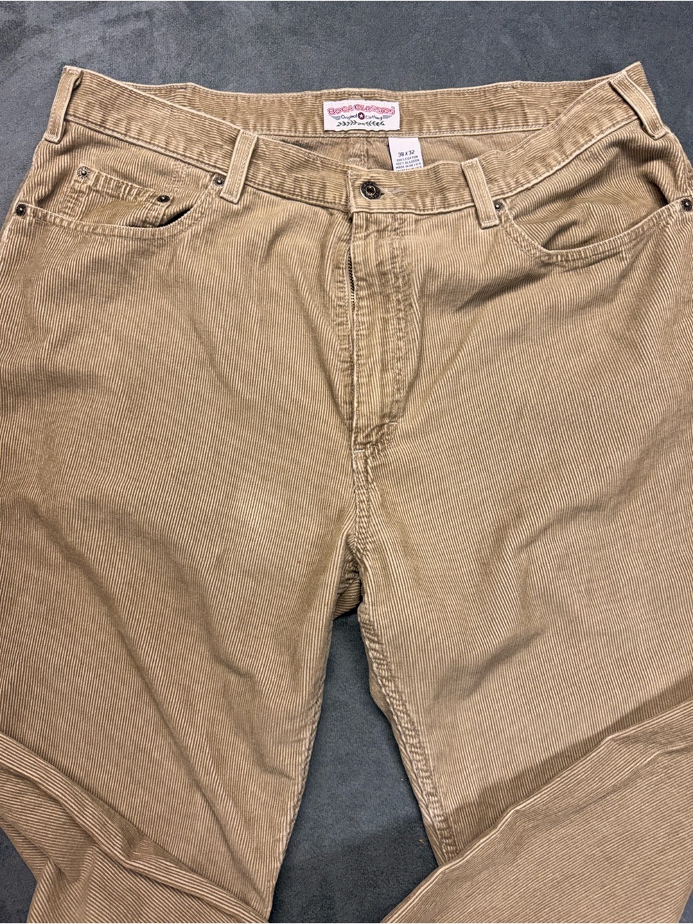 Vintage Men’s Boca Classic Cords 100% Cotton 38x32
